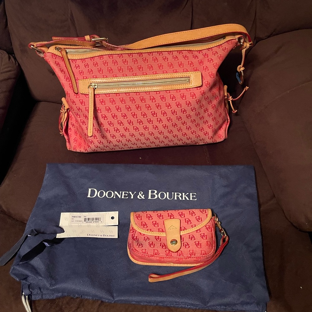 Dooney and Bourke H461c Denim and Wristlette